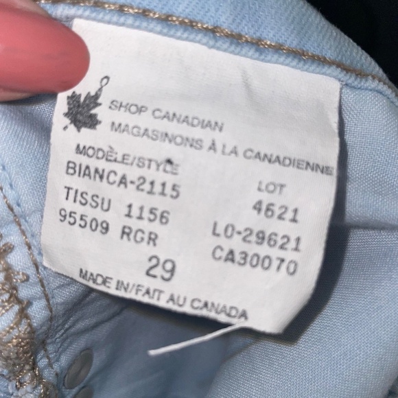 Light Wash Flare Jeans - Picture 4 of 9